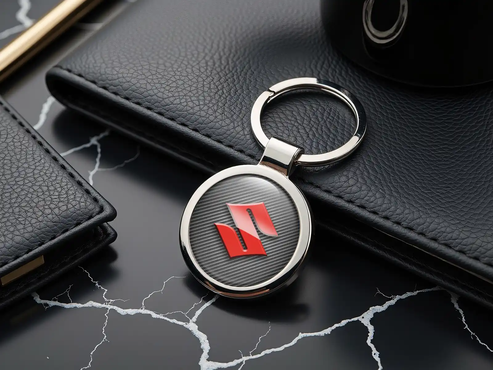 Suzuki Llaveros Logo Metal Premium Personalizado